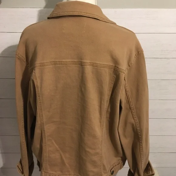 ‘Time and Tru’ Cappuccino Denim Jean Jacket - Picture 2 of 3